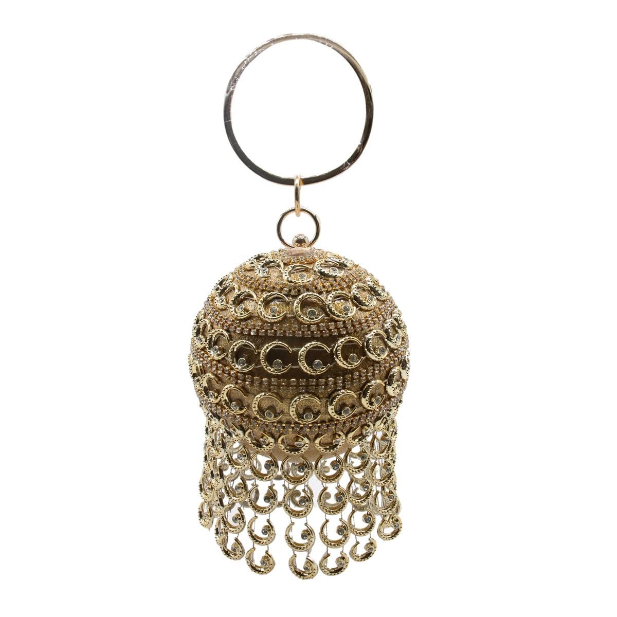 Ball Crystal Evening Tassel Hand Bags