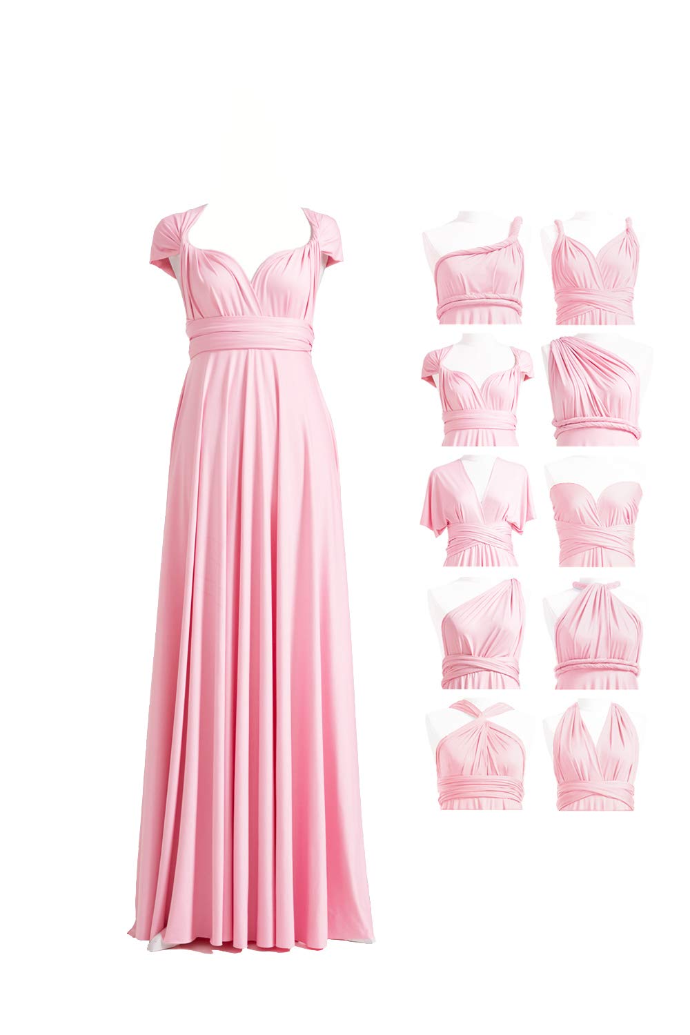 Bridesmaid Dress, Multi-Way Twist Wrap Dress