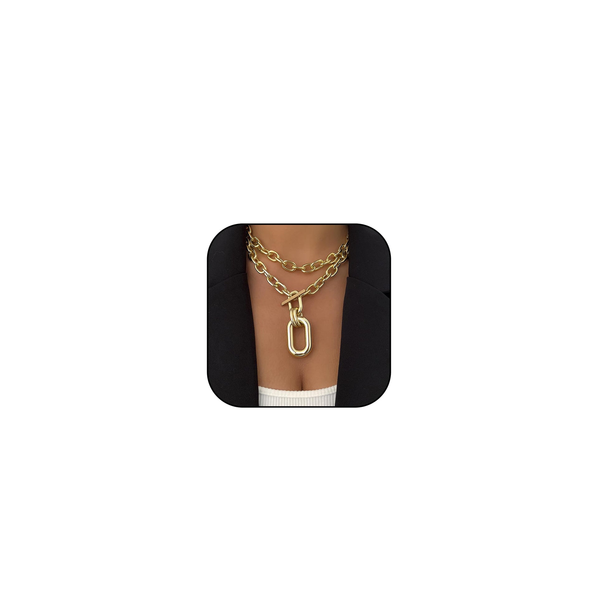 Chunky Gold Choker Necklace - A&S All things Glam Boutique