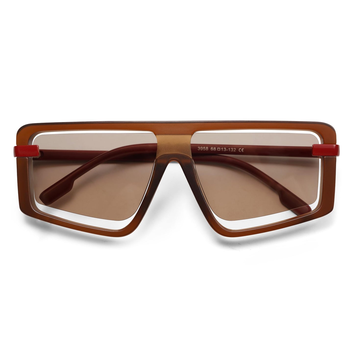 Retro Square Oversized Sunglasses - A&S All things Glam Boutique
