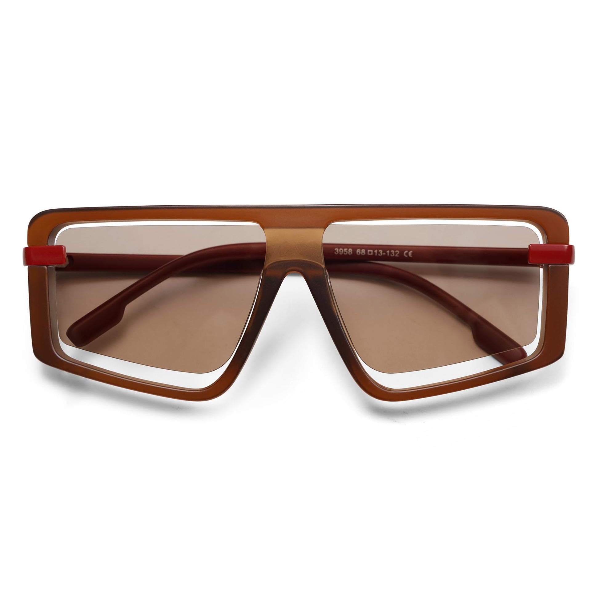 Retro Square Oversized Sunglasses - A&S All things Glam Boutique