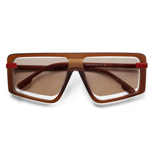 Retro Square Oversized Sunglasses - A&S All things Glam Boutique