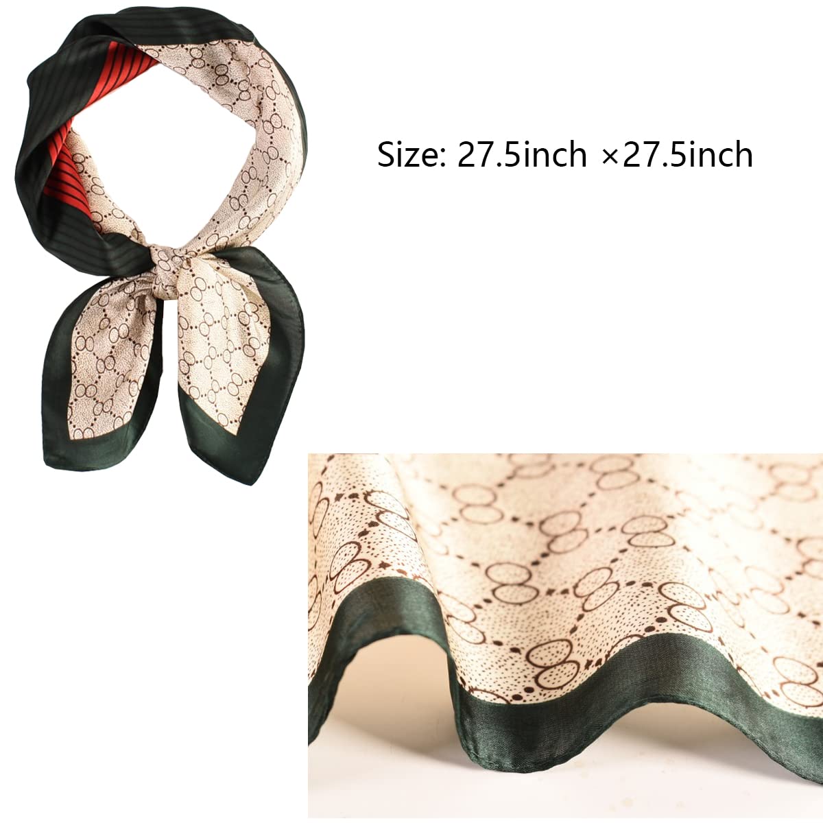 Head Scarf Silk Bandana Satin