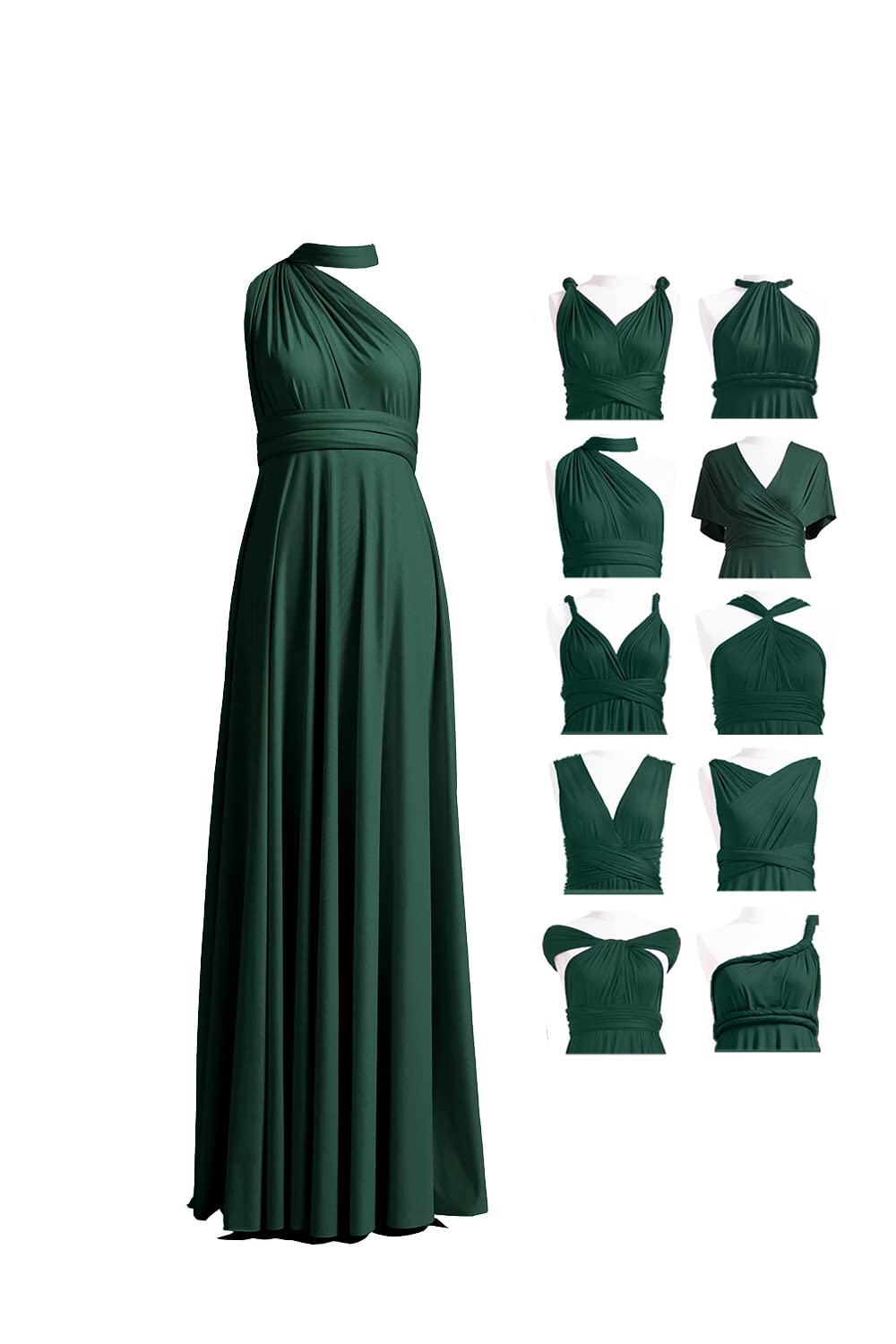Bridesmaid Dress, Multi-Way Twist Wrap Dress