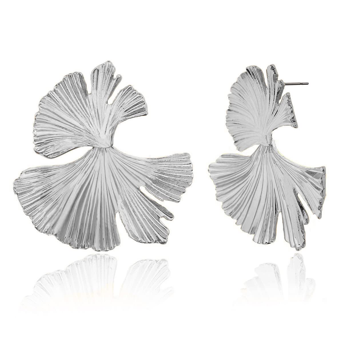 Ginkgo Leaf Flower Earrings - A&S All things Glam Boutique