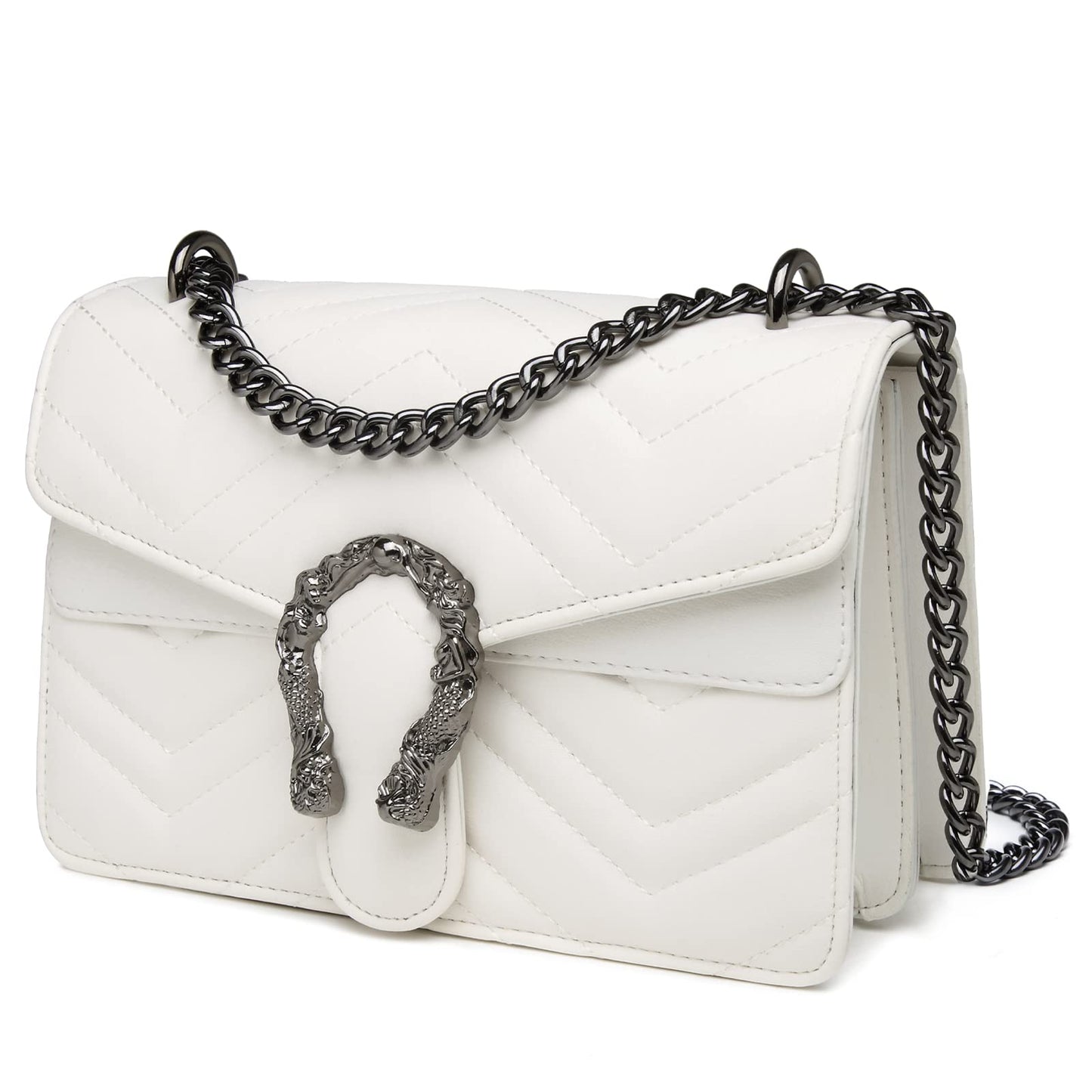Designer Inspired GG Snake Printed Clutch Purses Leather