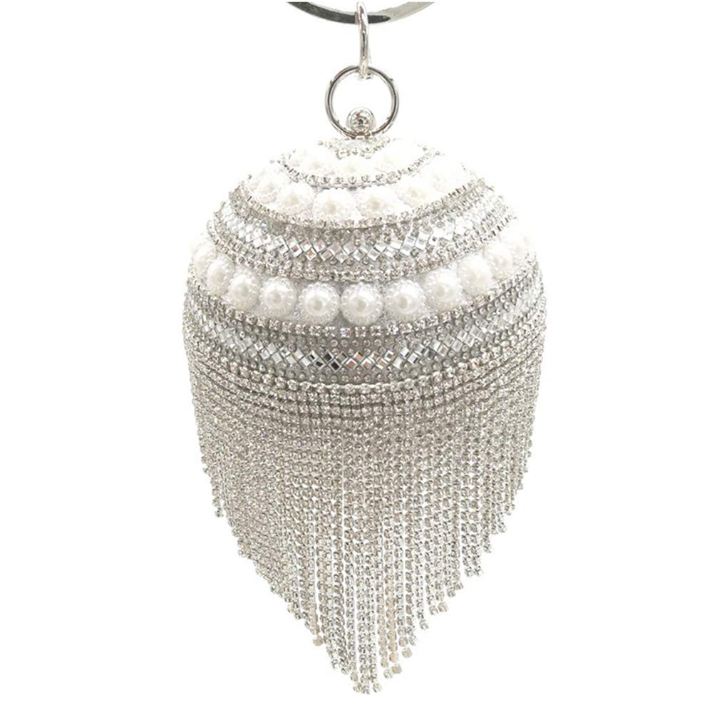 Ball Crystal Evening Tassel Hand Bags