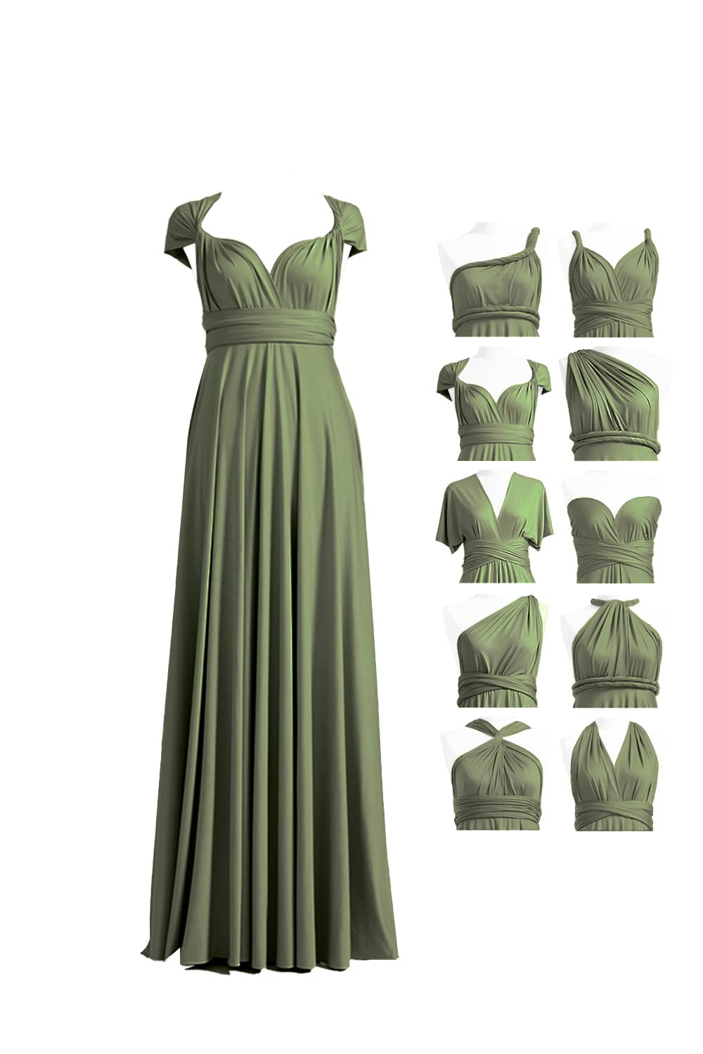 Bridesmaid Dress, Multi-Way Twist Wrap Dress