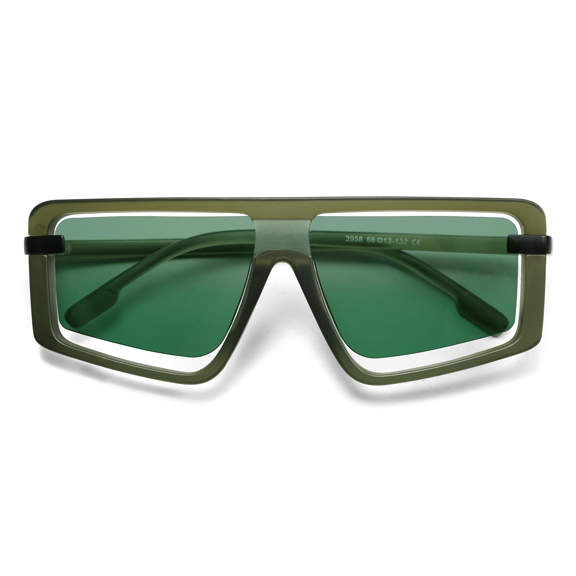 Retro Square Oversized Sunglasses - A&S All things Glam Boutique
