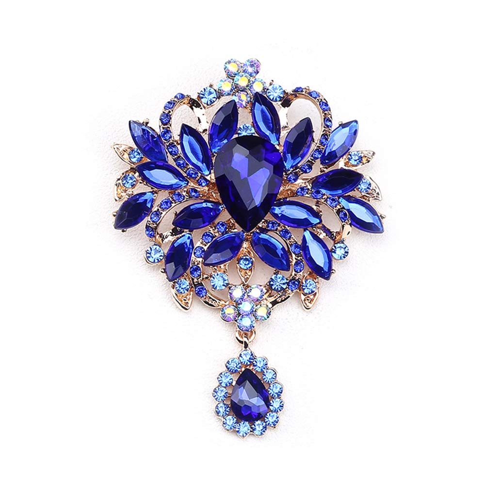 Crystal Rhinestone Bouquet Brooch Pin - A&S All things Glam Boutique