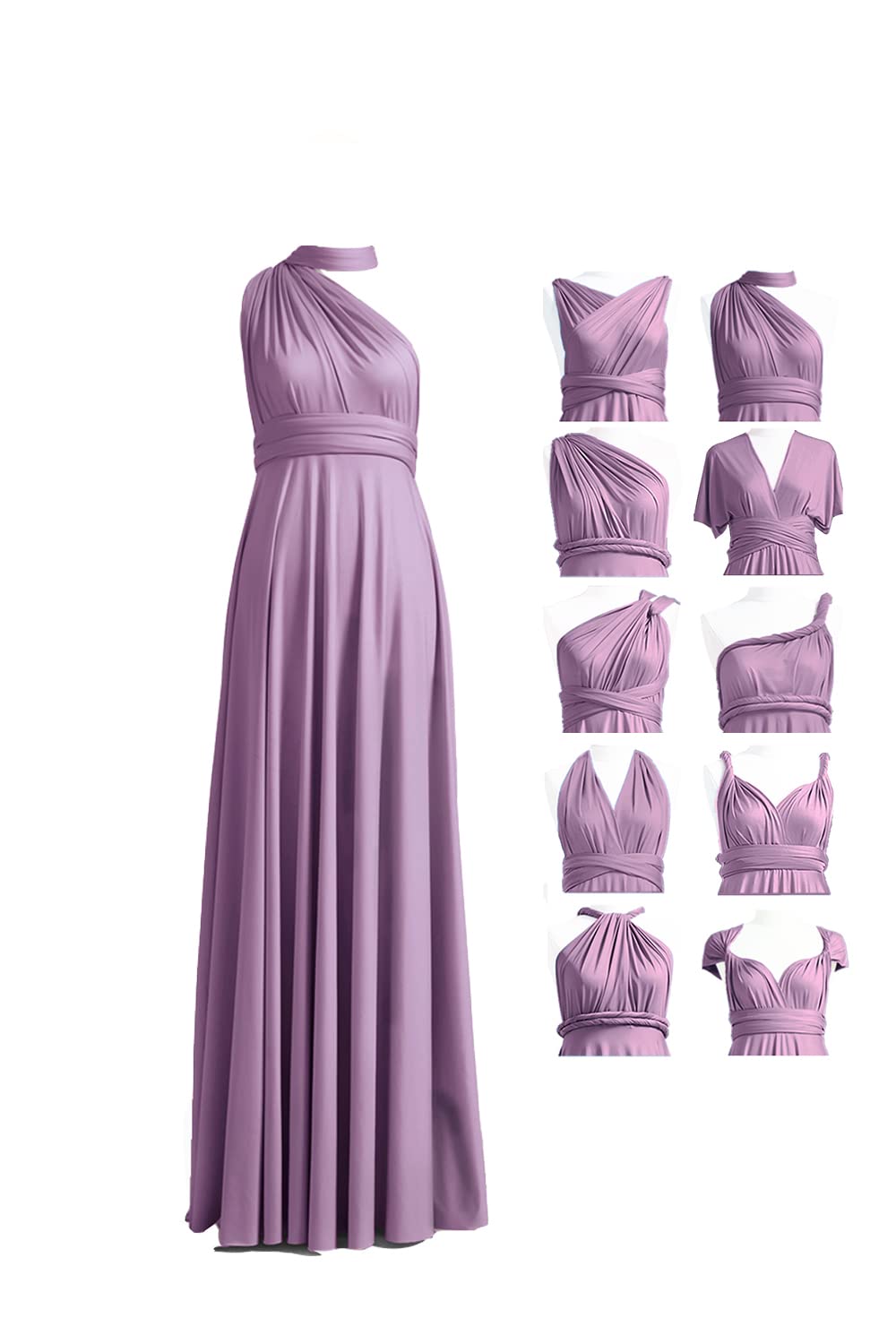 Bridesmaid Dress, Multi-Way Twist Wrap Dress