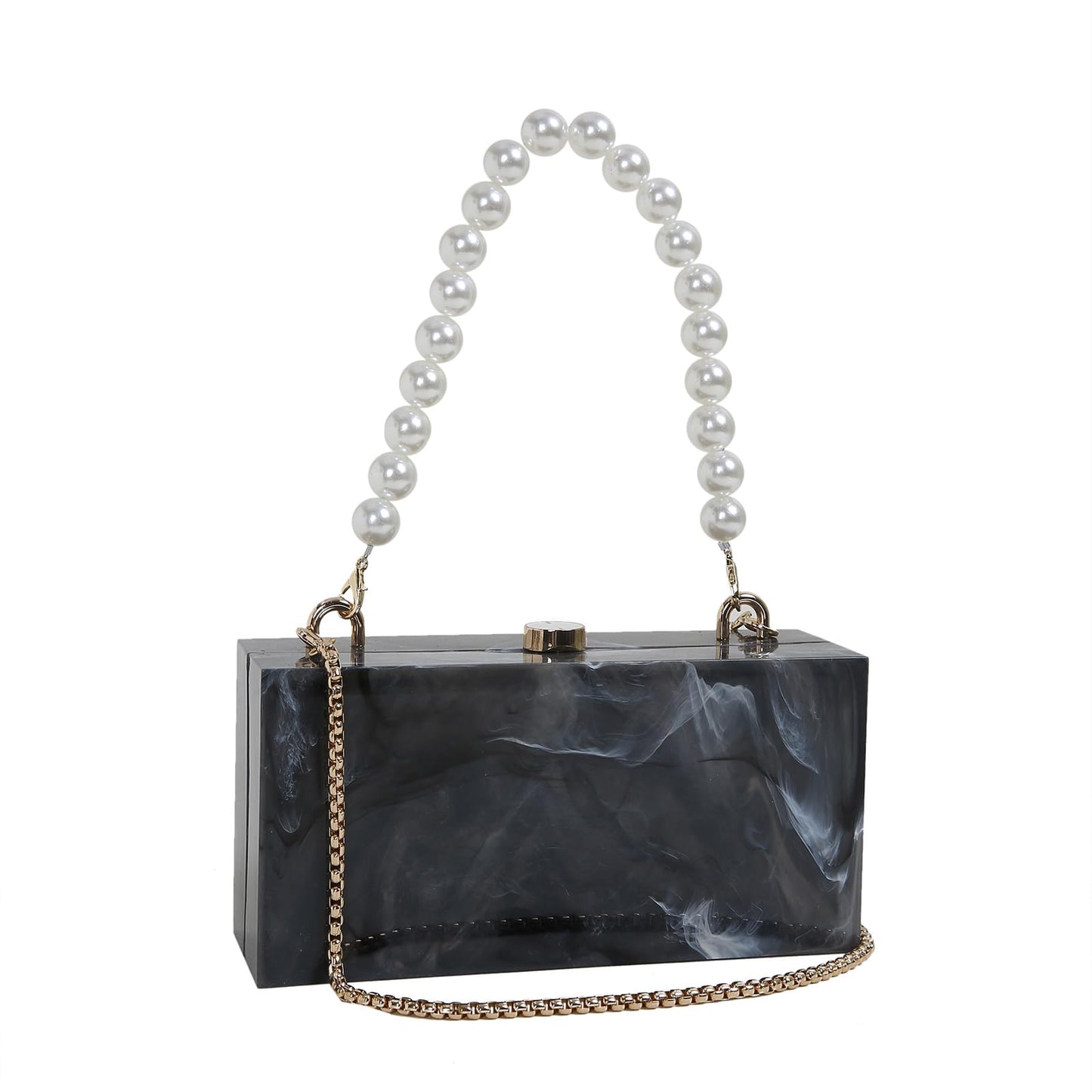 Clear Acrylic Clutch Purse Rhinestones