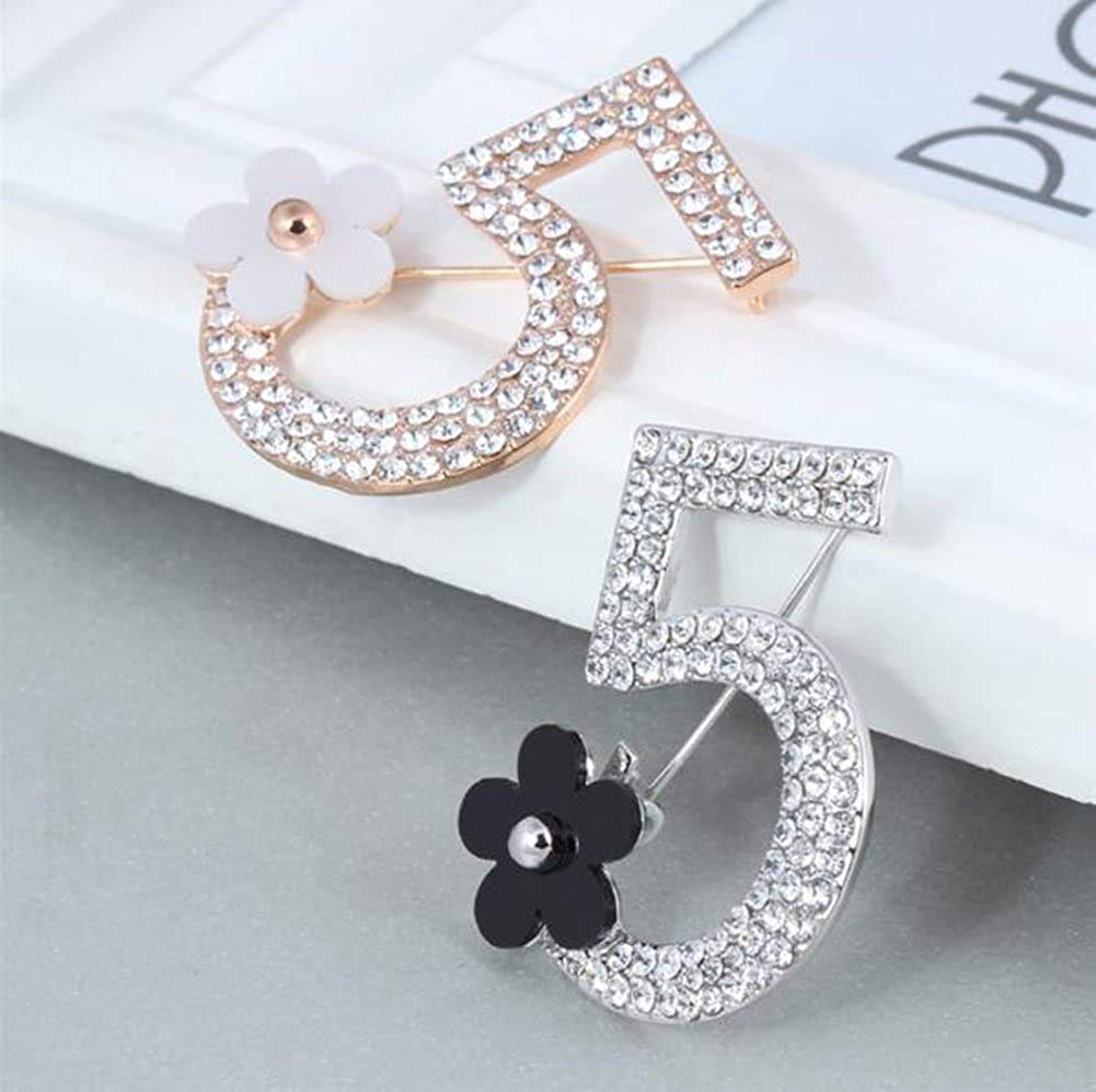 Chanel  Number Five Pin Brooch - A&S All things Glam Boutique