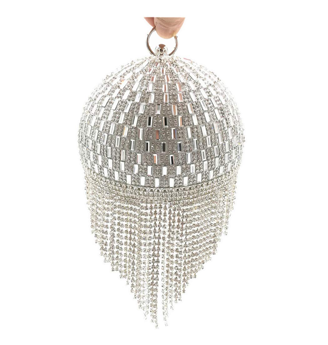 Ball Crystal Evening Tassel Hand Bags