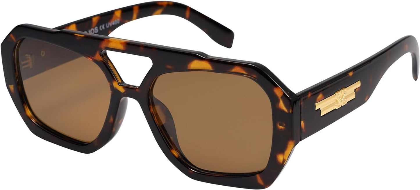 Trendy Aviator Sunglasses