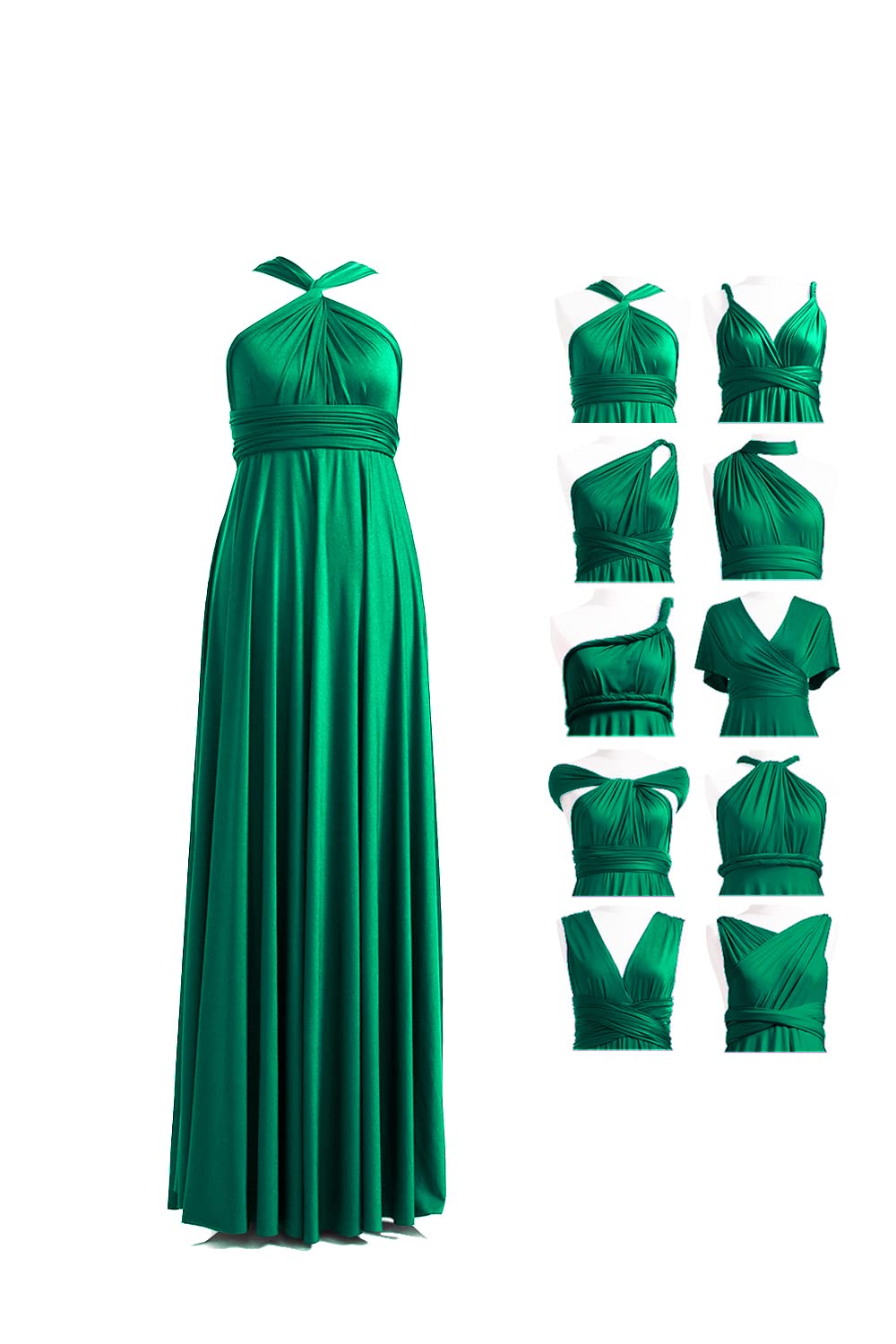 Bridesmaid Dress, Multi-Way Twist Wrap Dress