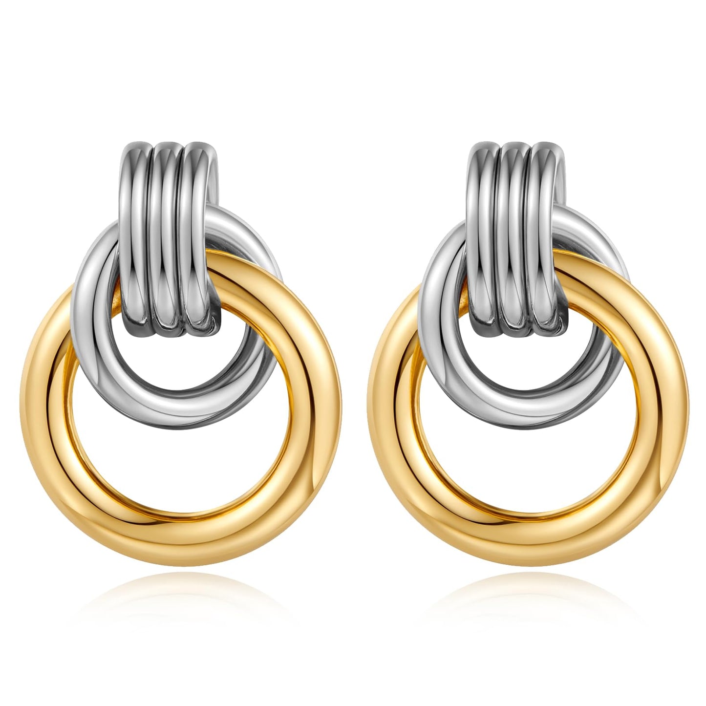 Gold Geometric Drop Dangle Earrings