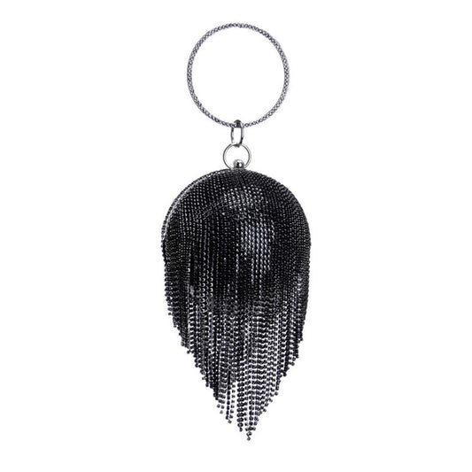 Ball Crystal Evening Tassel Hand Bags