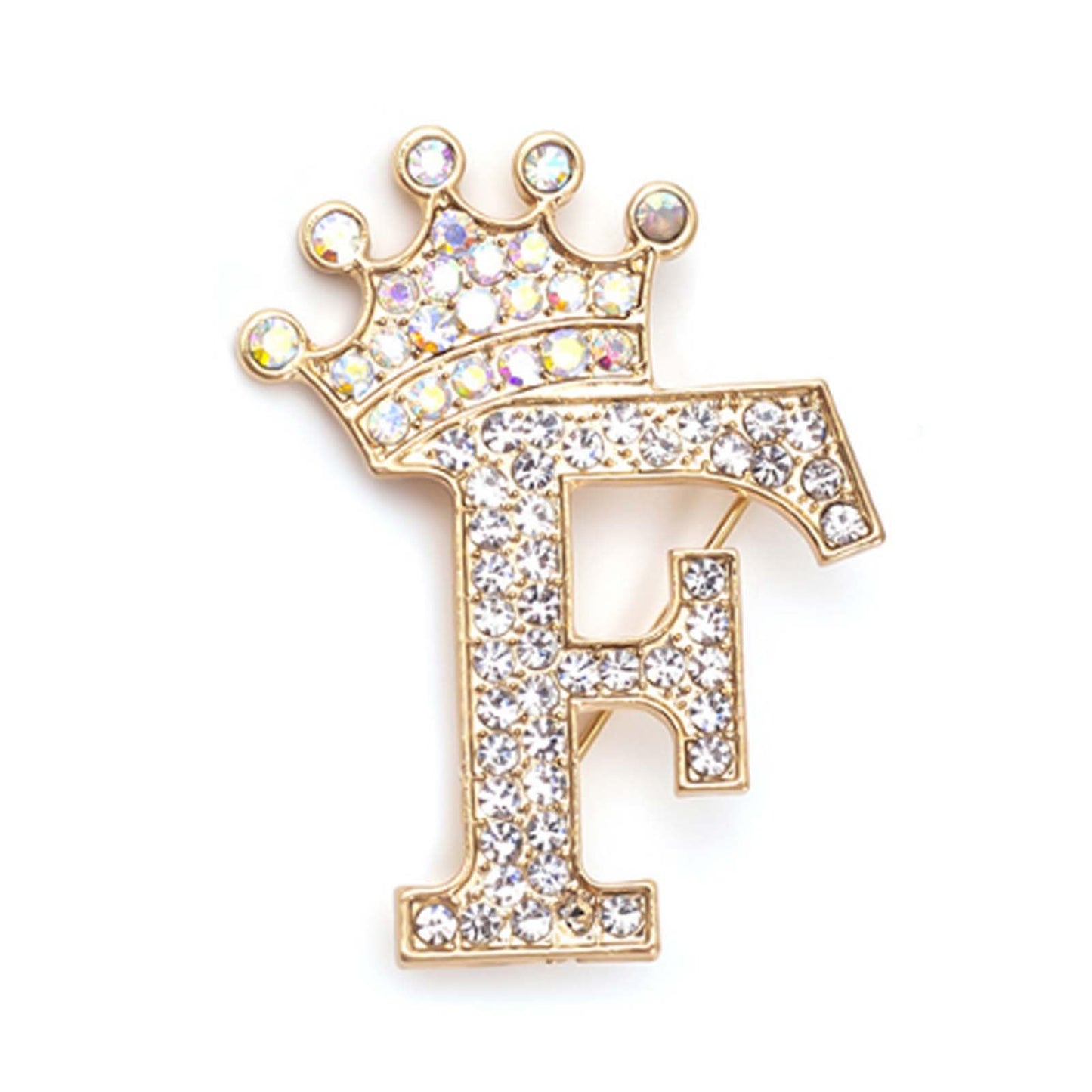 Rhinestone Brooch for Women 24 Letters Pins - A&S All things Glam Boutique