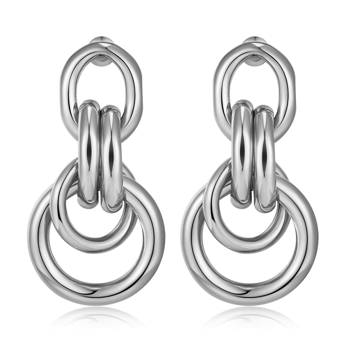 Gold Geometric Drop Dangle Earrings