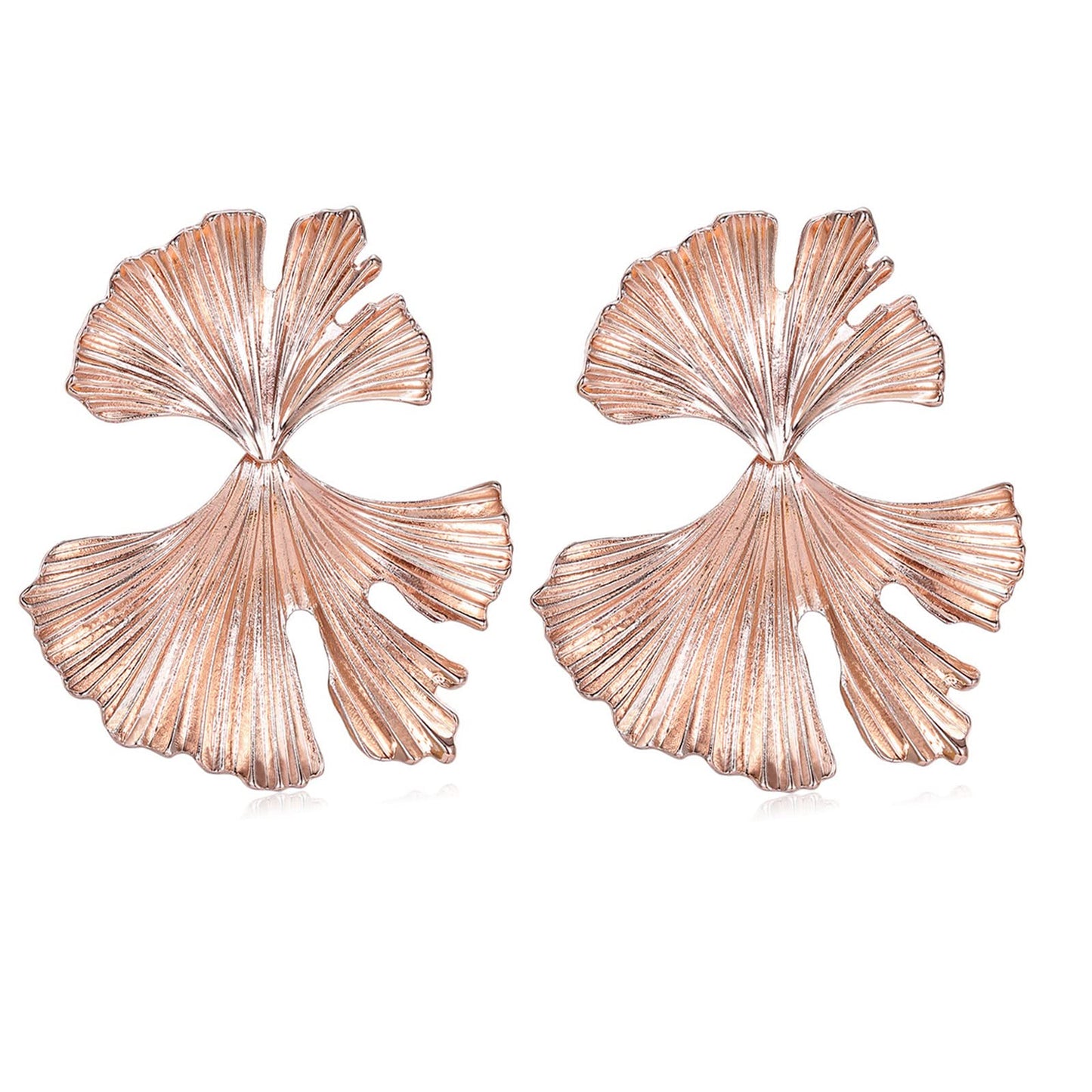 Ginkgo Leaf Flower Earrings - A&S All things Glam Boutique