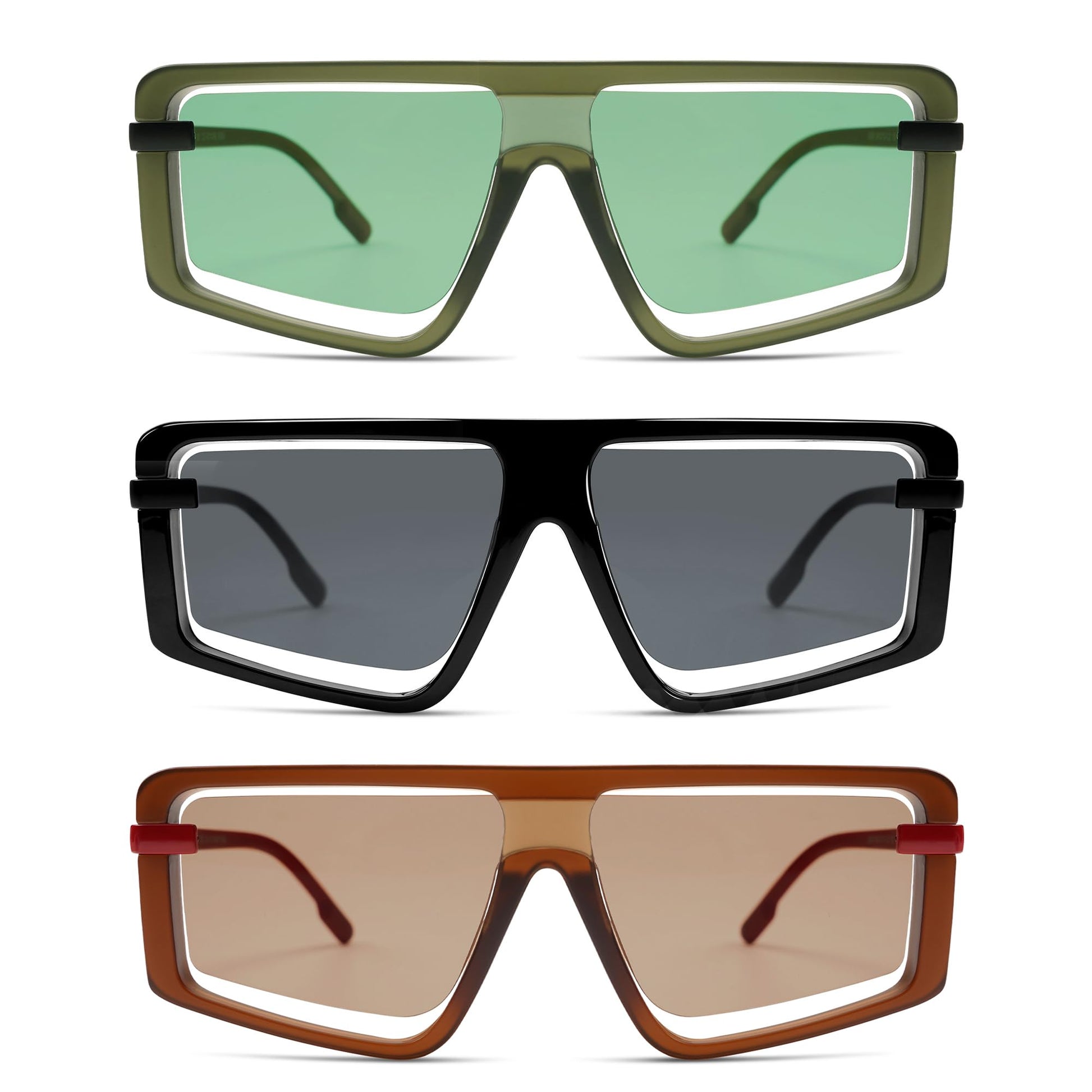 Retro Square Oversized Sunglasses - A&S All things Glam Boutique
