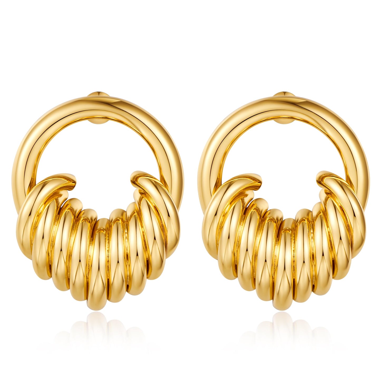 Gold Geometric Drop Dangle Earrings