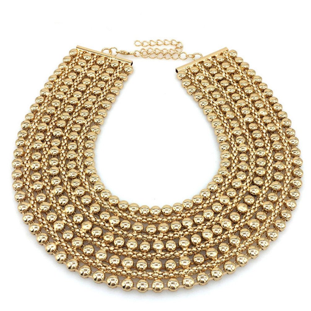 Chunky Metal Statement Necklace - A&S All things Glam Boutique