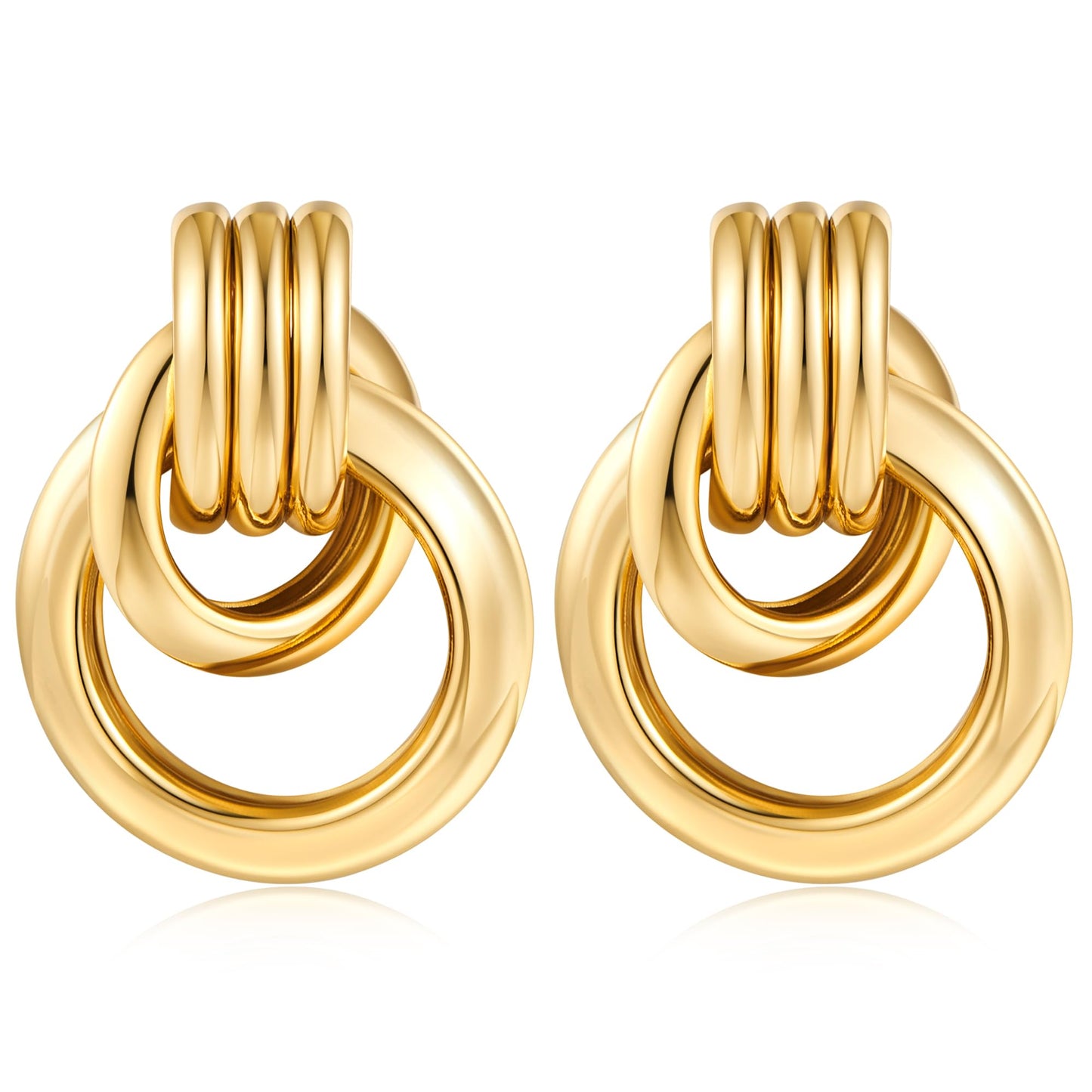 Gold Geometric Drop Dangle Earrings