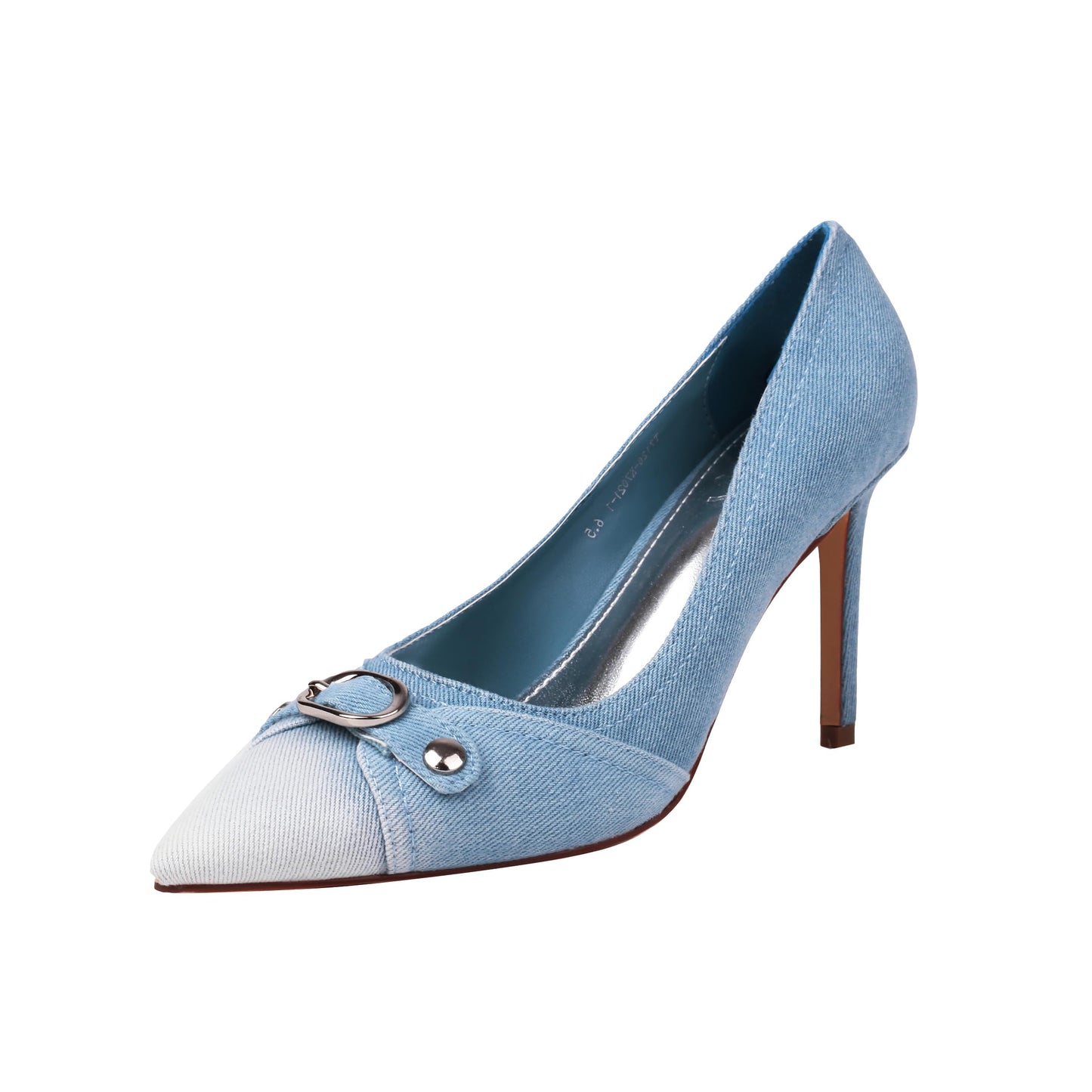 Denim Sandals Stiletto Heels Pumps Lace Up