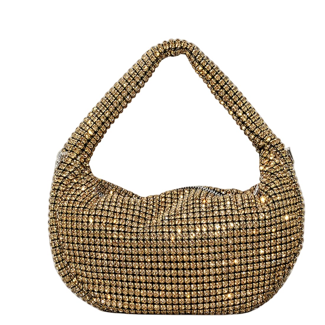Crystal Rhinestone Hobo Dumpling Bag Diamond Evening Clutch