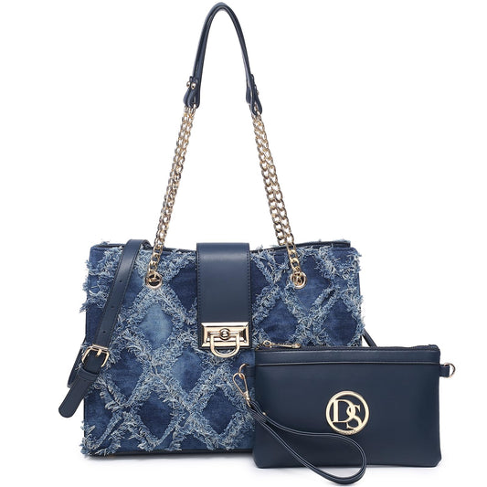 Dasein Leather Handbag