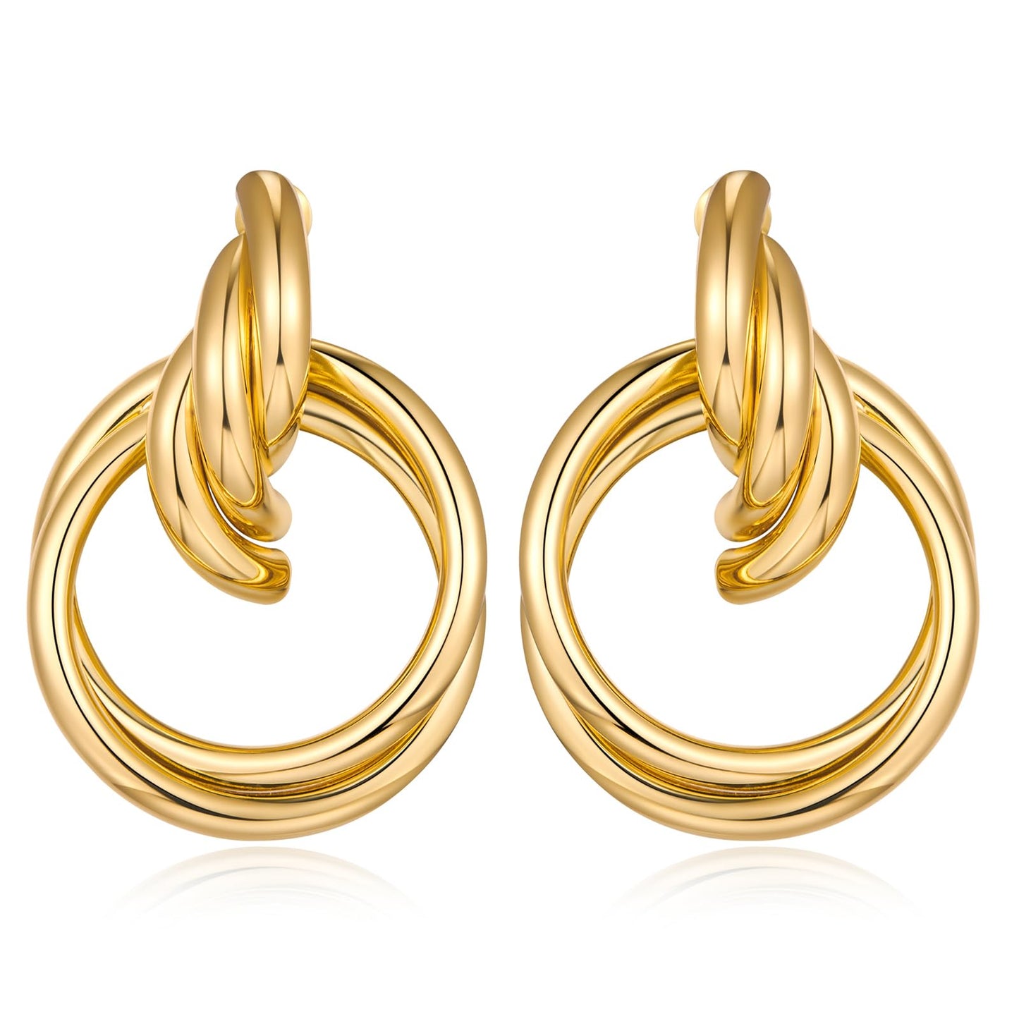 Gold Geometric Drop Dangle Earrings