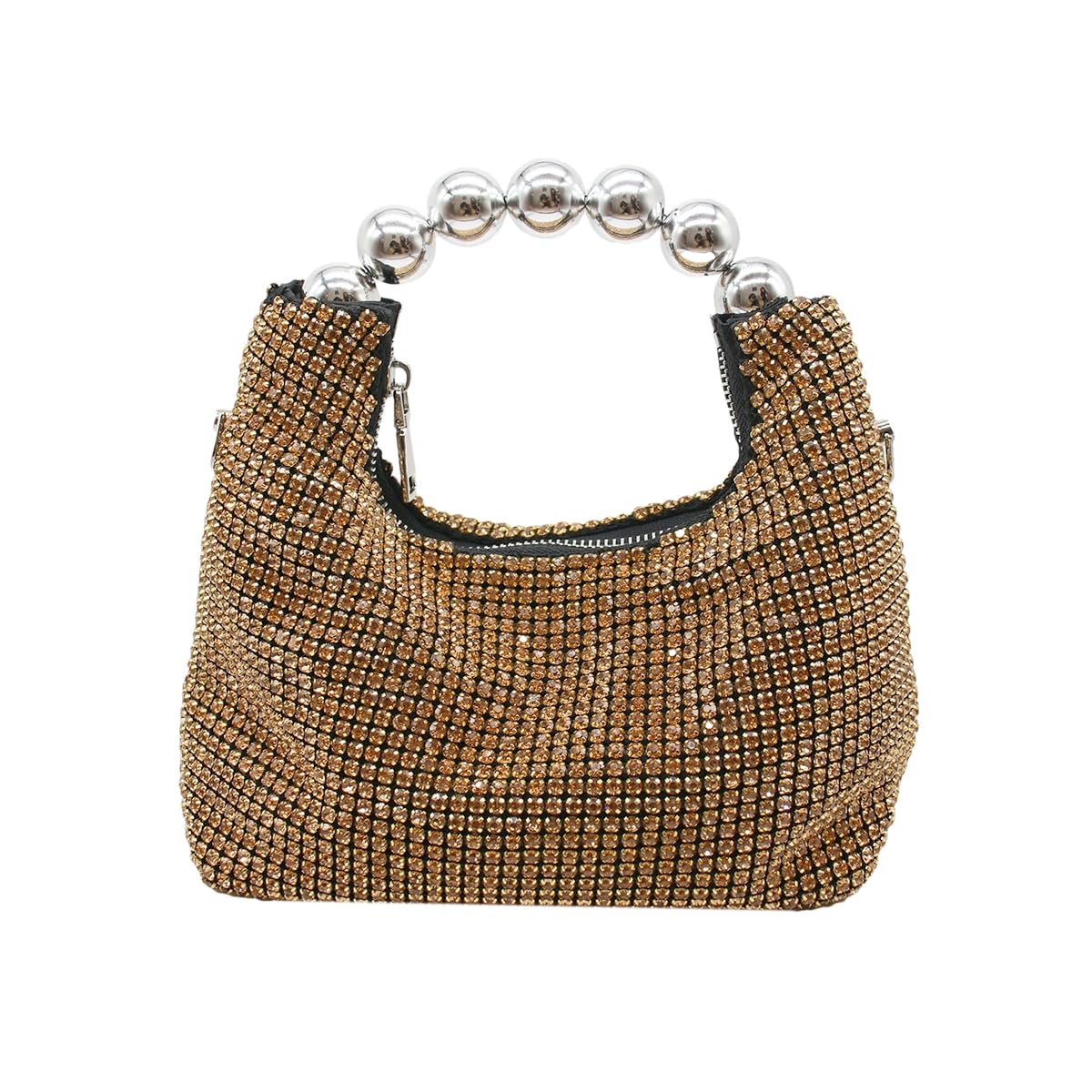 Crystal Rhinestone Hobo Dumpling Bag Diamond Evening Clutch