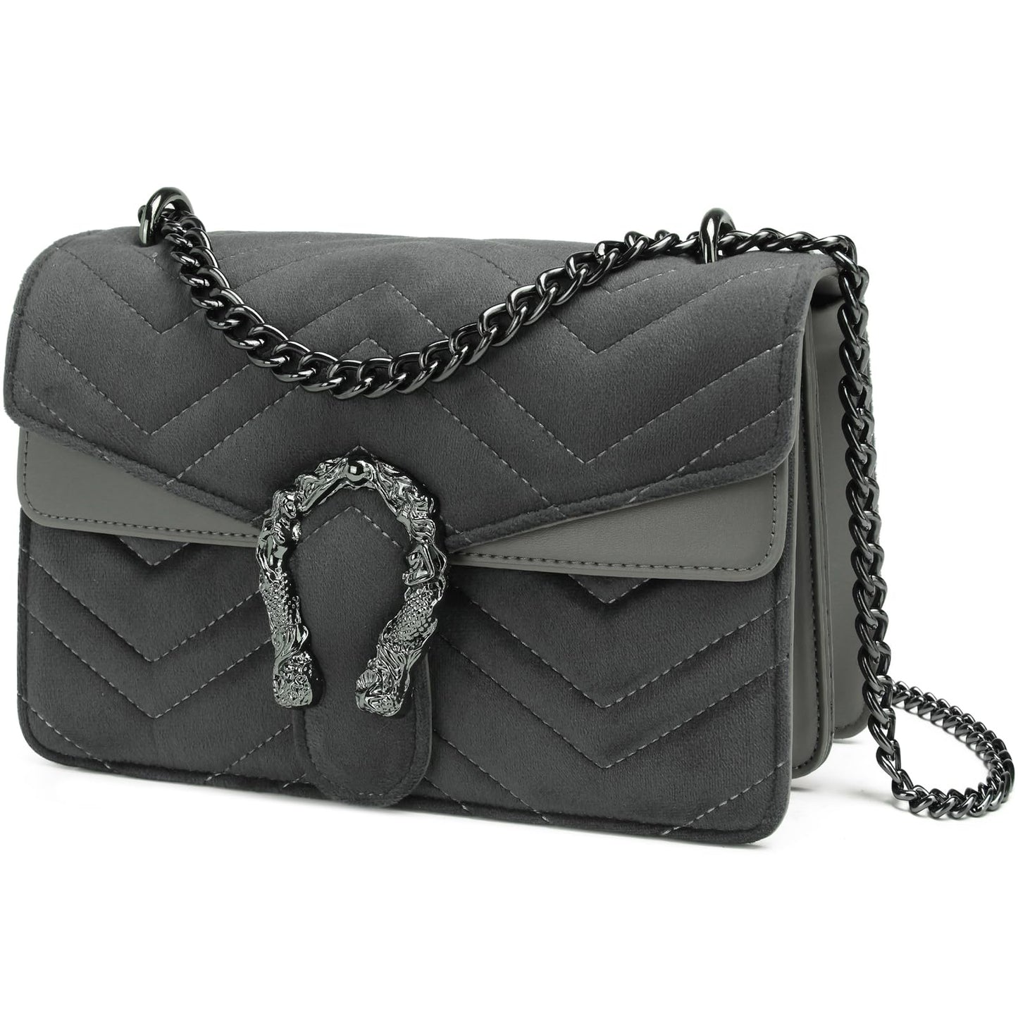 Designer Inspired GG Snake Printed Clutch Purses Leather