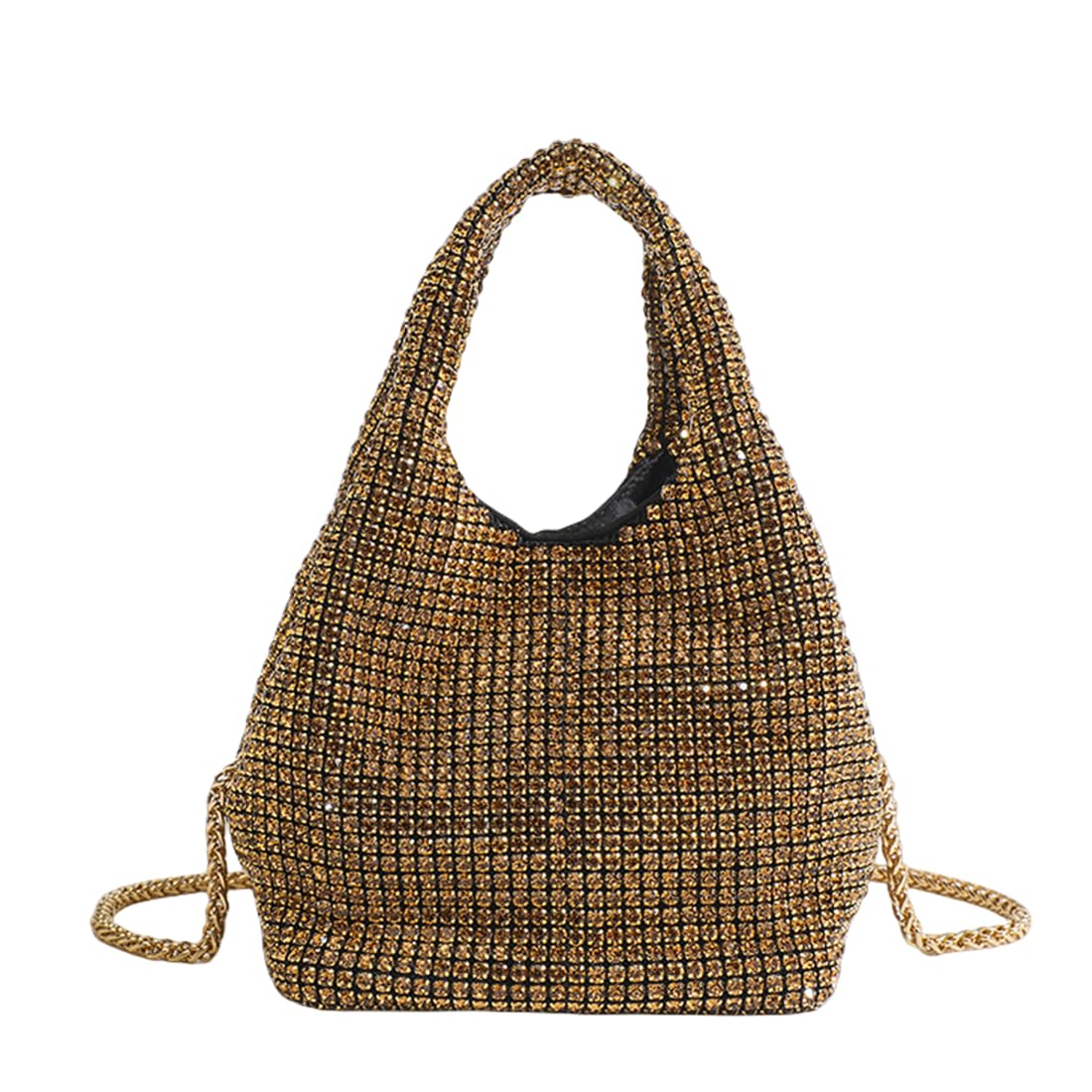Crystal Rhinestone Hobo Dumpling Bag Diamond Evening Clutch
