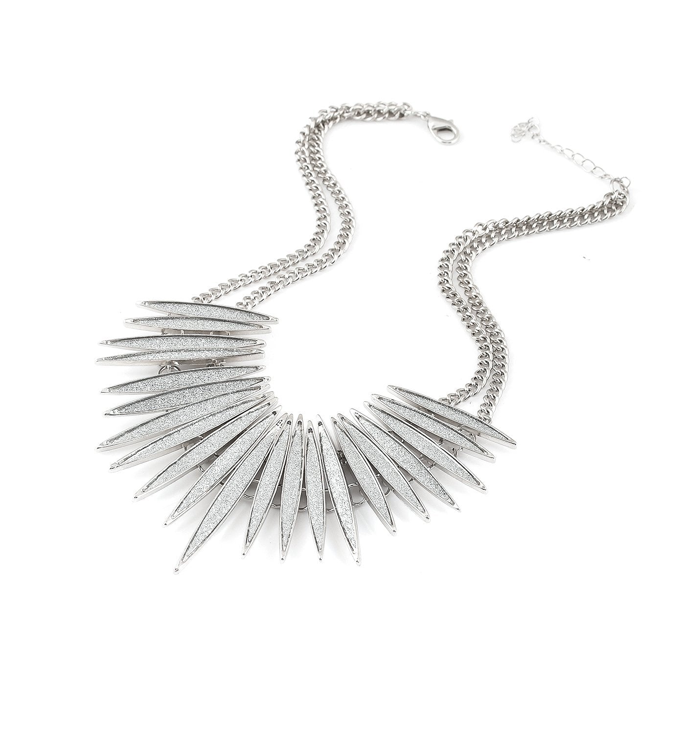 Sparkling Druzy Leaf Choker Necklace - A&S All things Glam Boutique