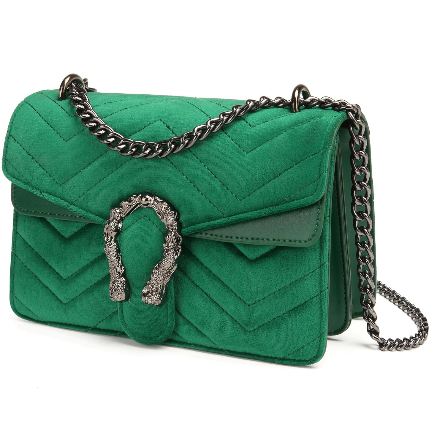 Designer Inspired GG Snake Printed Clutch Purses Leather