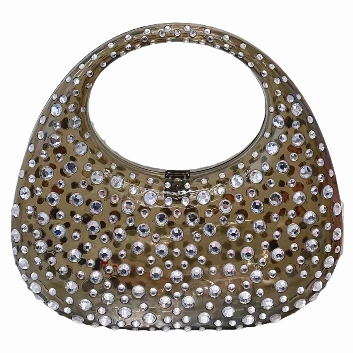 Sparkly Rhinestone Clutch Purse Bling Acrylic