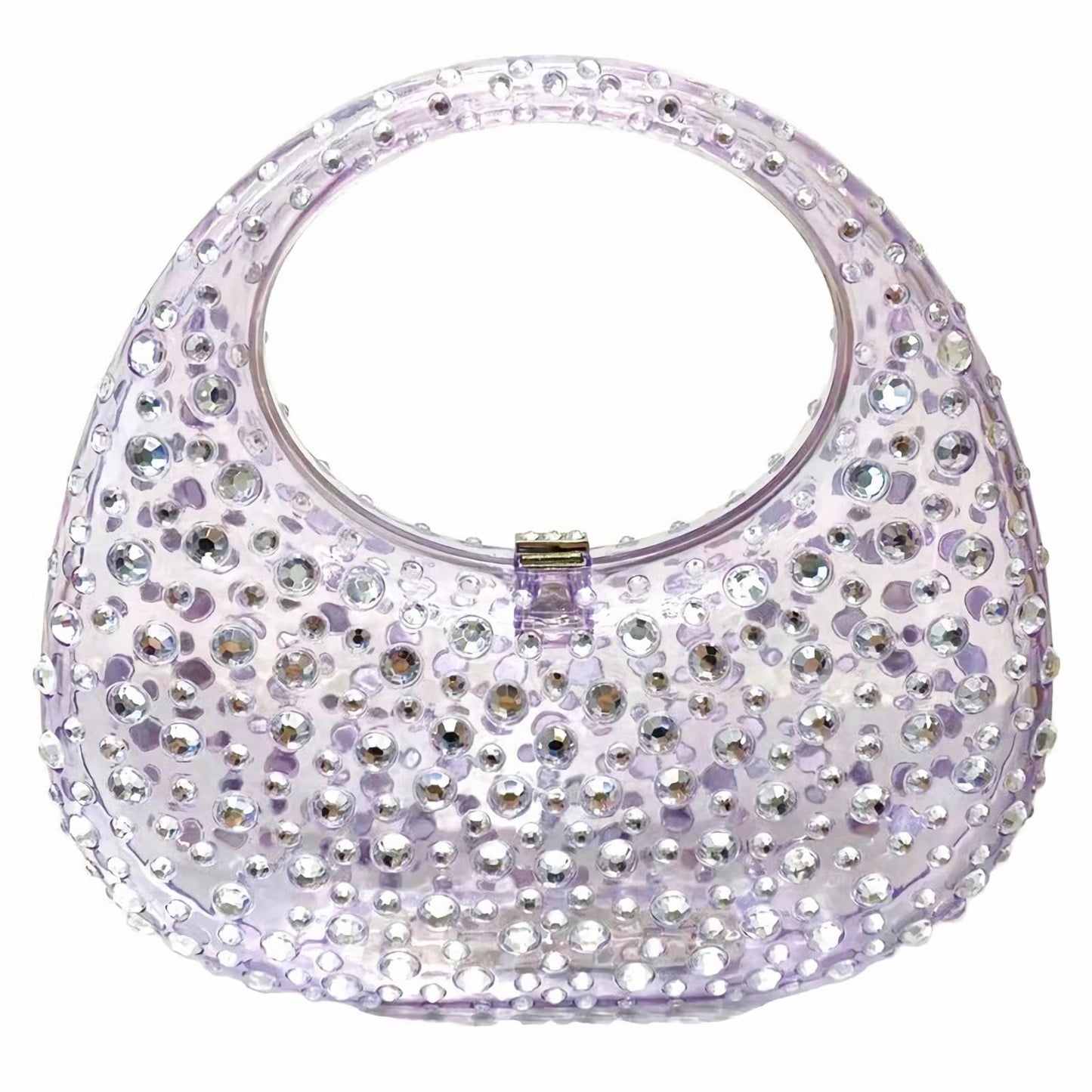 Sparkly Rhinestone Clutch Purse Bling Acrylic