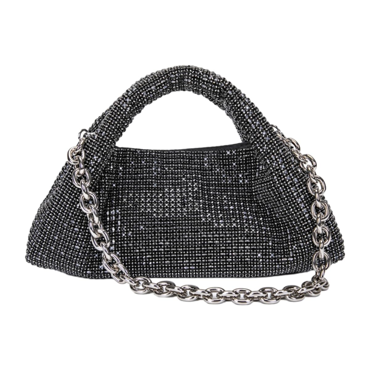 Crystal Rhinestone Hobo Dumpling Bag Diamond Evening Clutch