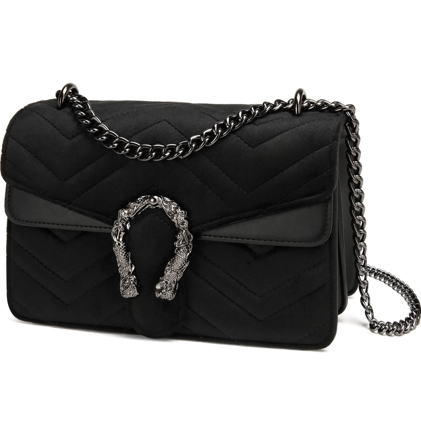 Designer Inspired GG Snake Printed Clutch Purses Leather