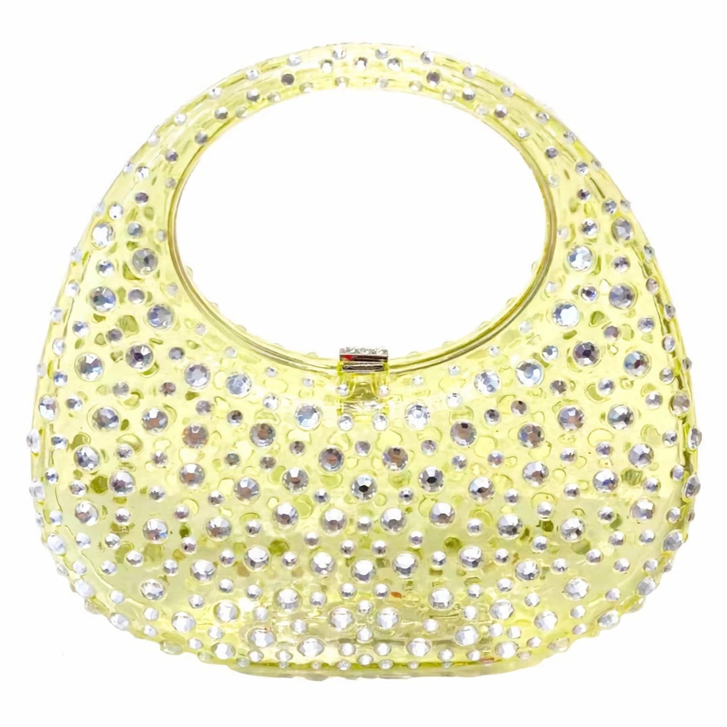Sparkly Rhinestone Clutch Purse Bling Acrylic