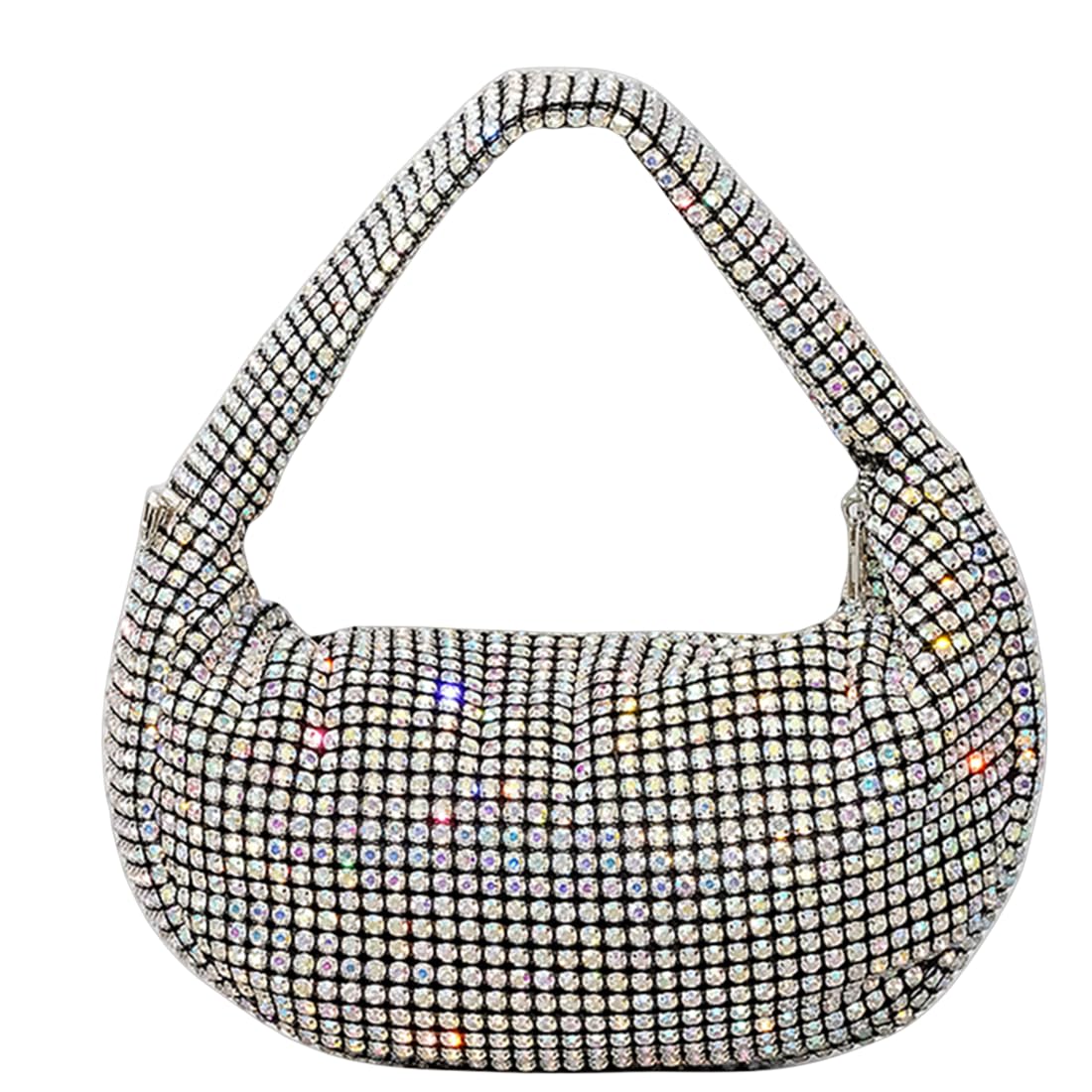 Crystal Rhinestone Hobo Dumpling Bag Diamond Evening Clutch