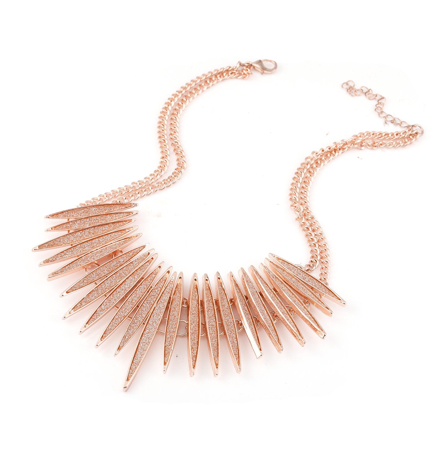 Sparkling Druzy Leaf Choker Necklace - A&S All things Glam Boutique