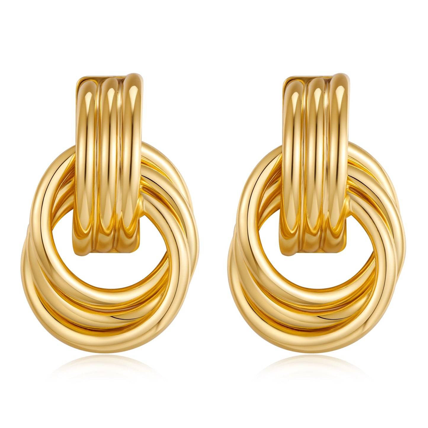 Gold Geometric Drop Dangle Earrings