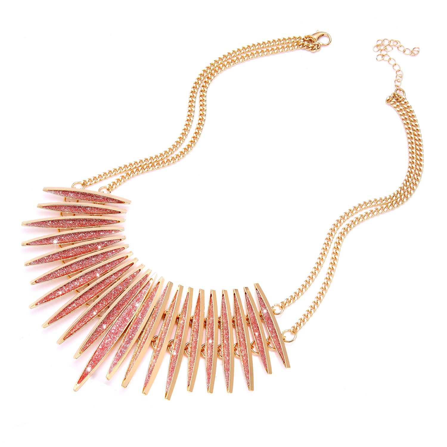 Sparkling Druzy Leaf Choker Necklace - A&S All things Glam Boutique