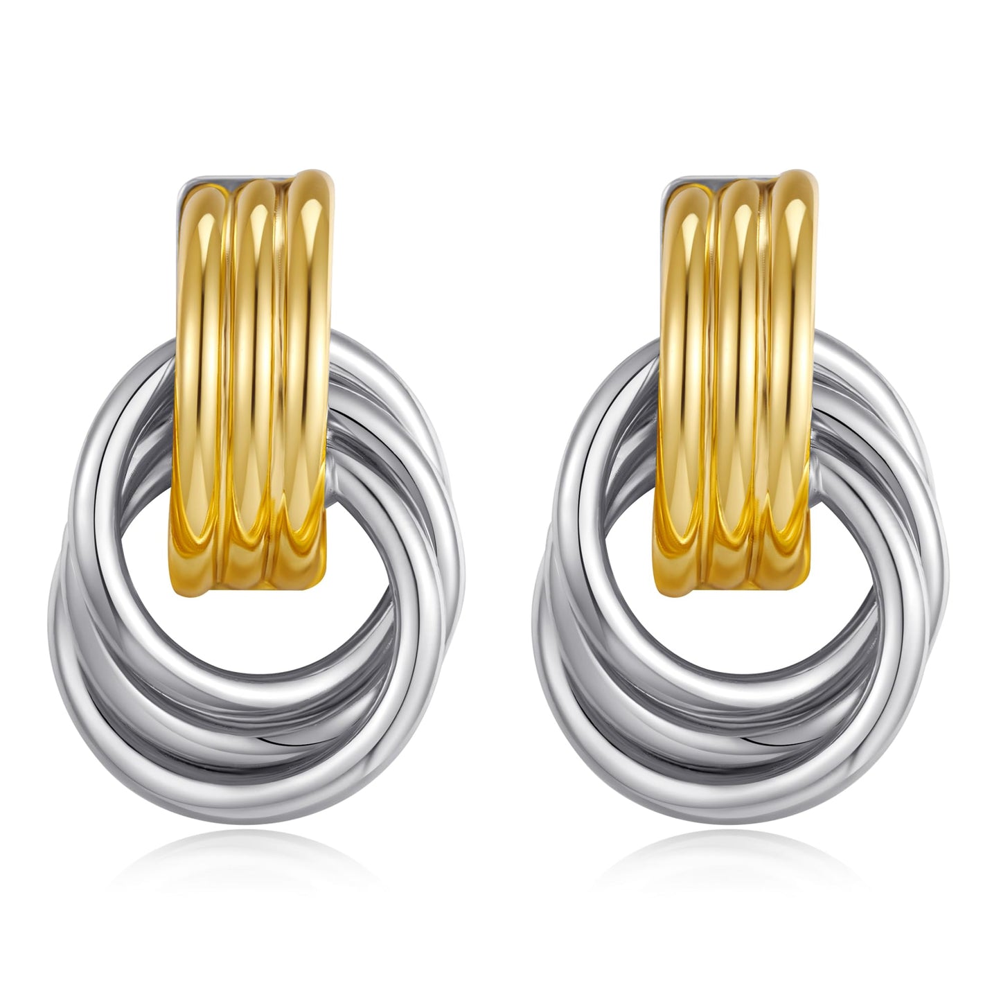 Gold Geometric Drop Dangle Earrings