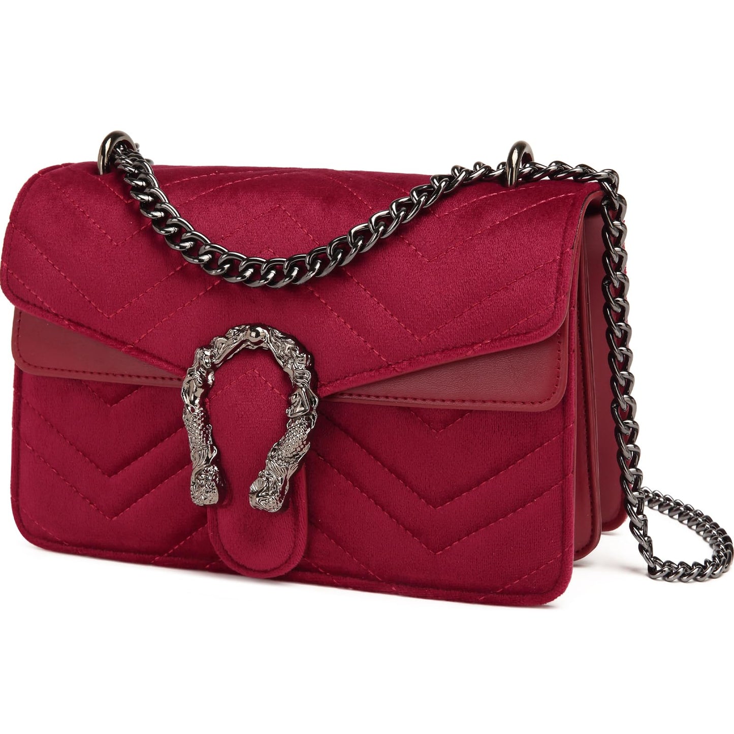 Designer Inspired GG Snake Printed Clutch Purses Leather