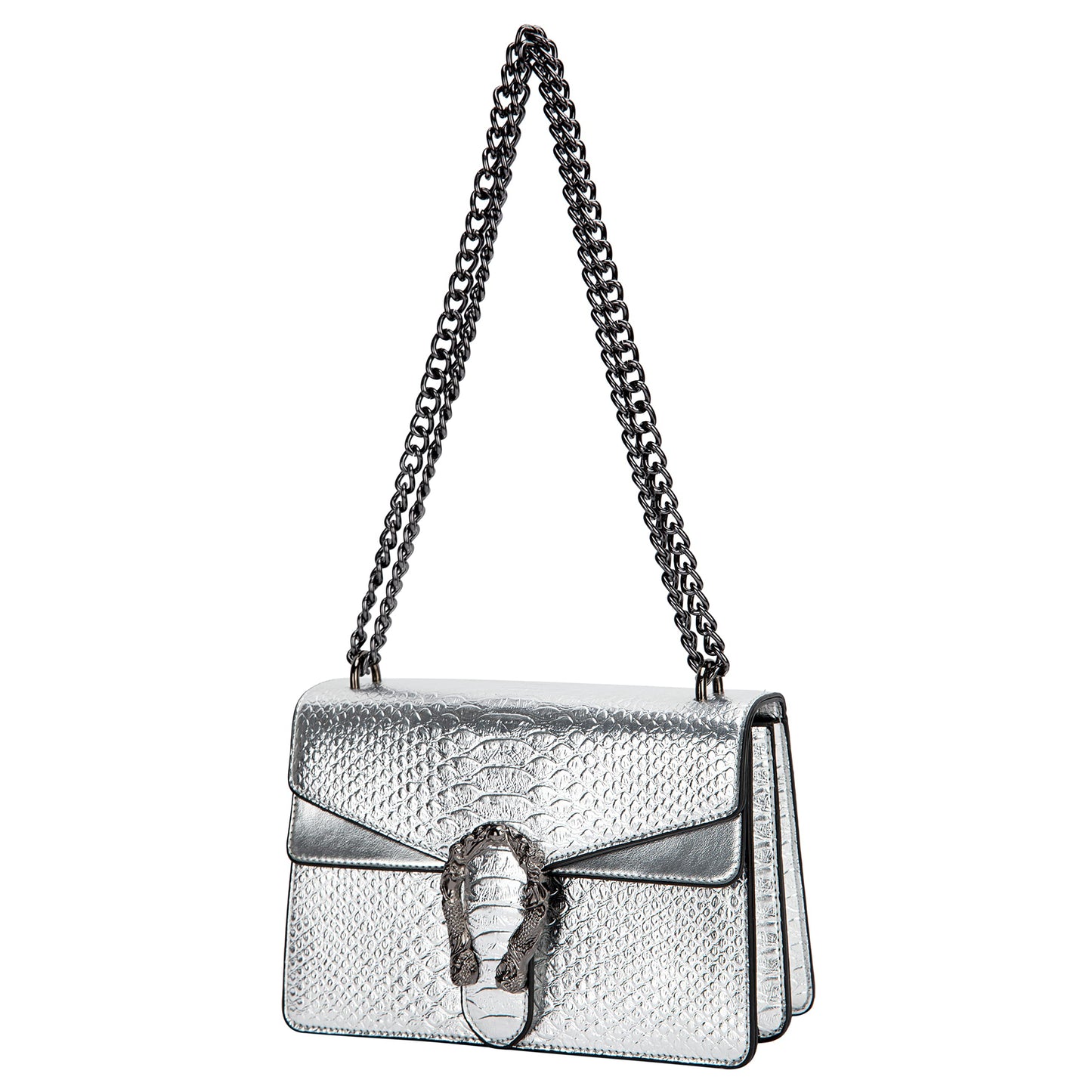Leather Shoulder Bag Chain Purse GG Inspired